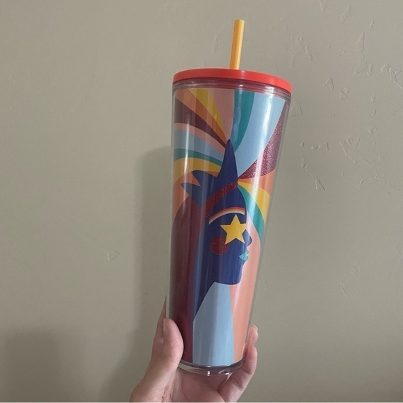 Starbucks 24 OZ NWOT 2020 Rainbow Pride Sparkle Tumbler - Picture 1 of 9